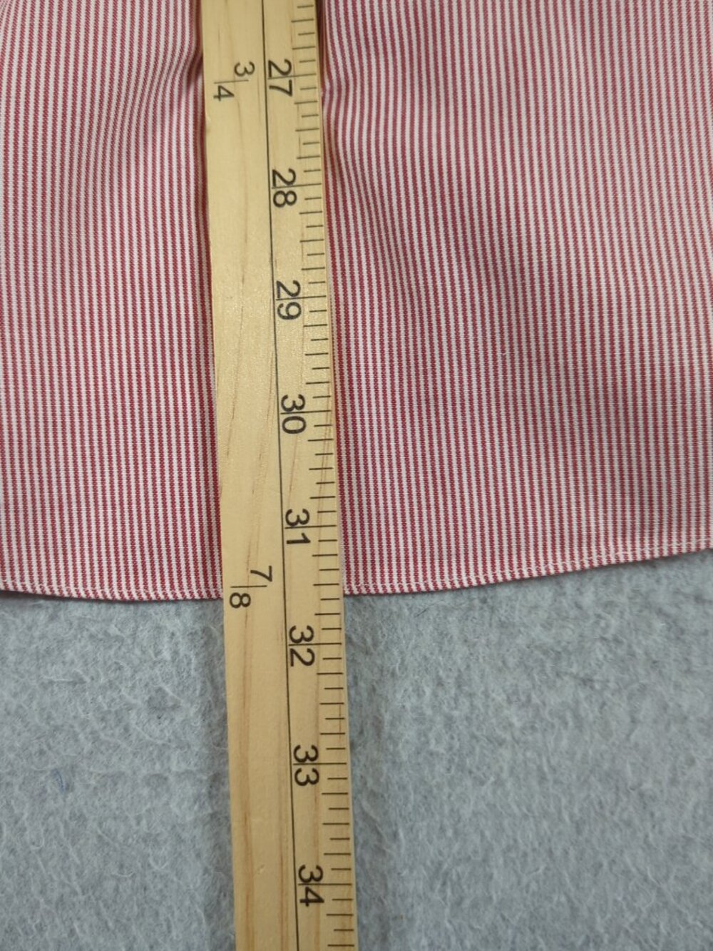 Brooks Brothers Milano Shirt Men's 17-36 Red Pinstripe Dress Button Down - Picture 5 of 6